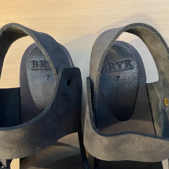 BRYR Mono Black Jesse Clog Sandal Size 7 - Picture 7 of 10